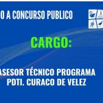 LLAMADO A CONCURSO ASESOR TÉCNICO PDTI CURACO DE VÉLEZ