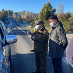Municipio, Carabineros y Bomberos realizan campaña para prevenir accidentes de tránsito ante las bajas temperaturas